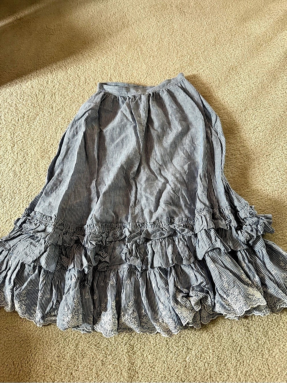 Polo Ralph Lauren Striped Ruffle Skirt Size 2